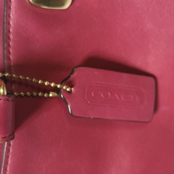 ❤️ Coach Legacy Chelsea Carryall #25359 Gorgeous Raspberry - Picture 9 of 16